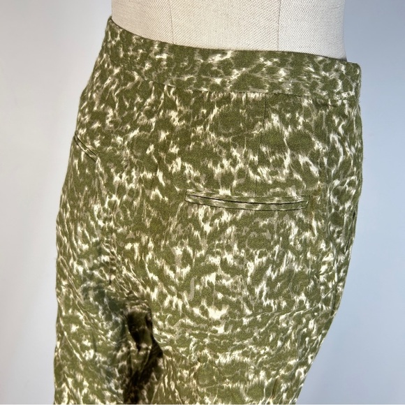 Selected Femme Chic Olive Patterned Women's Trousers 34 - Picture 3 of 11